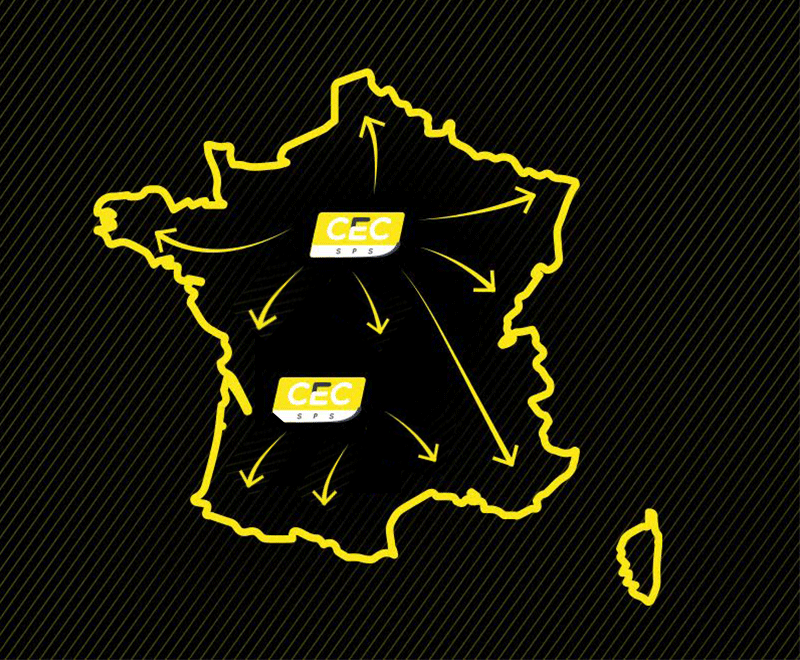 Carte de France intervention
